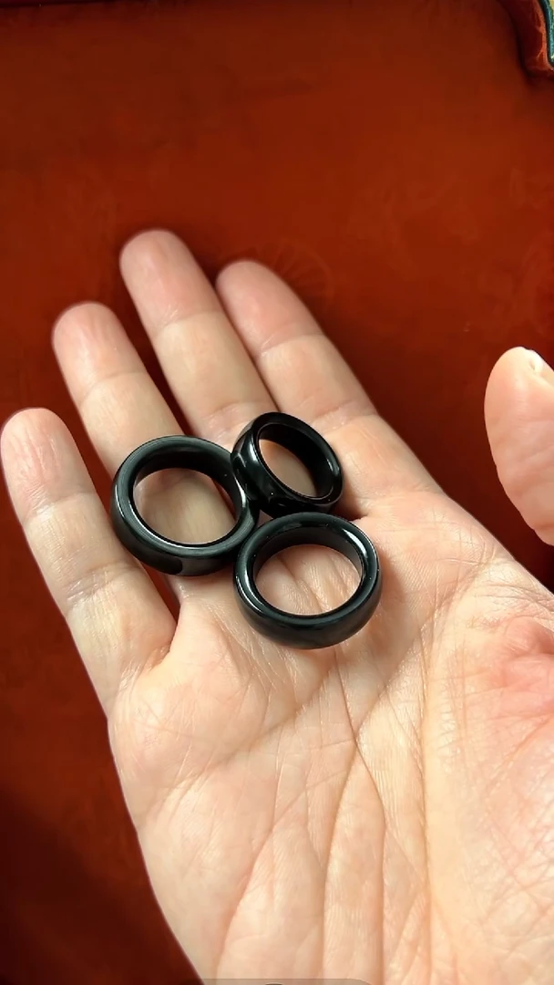 未镶嵌和田玉挂件塔青戒圈（800一枚）圈口找主播选