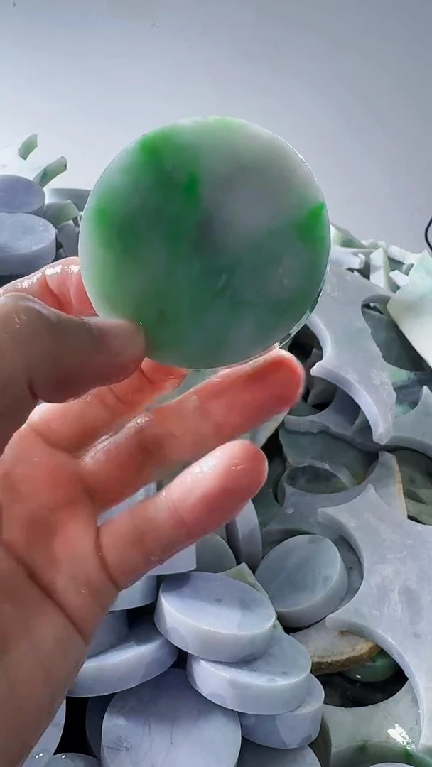 裸石翡翠缅甸翡翠A货文91