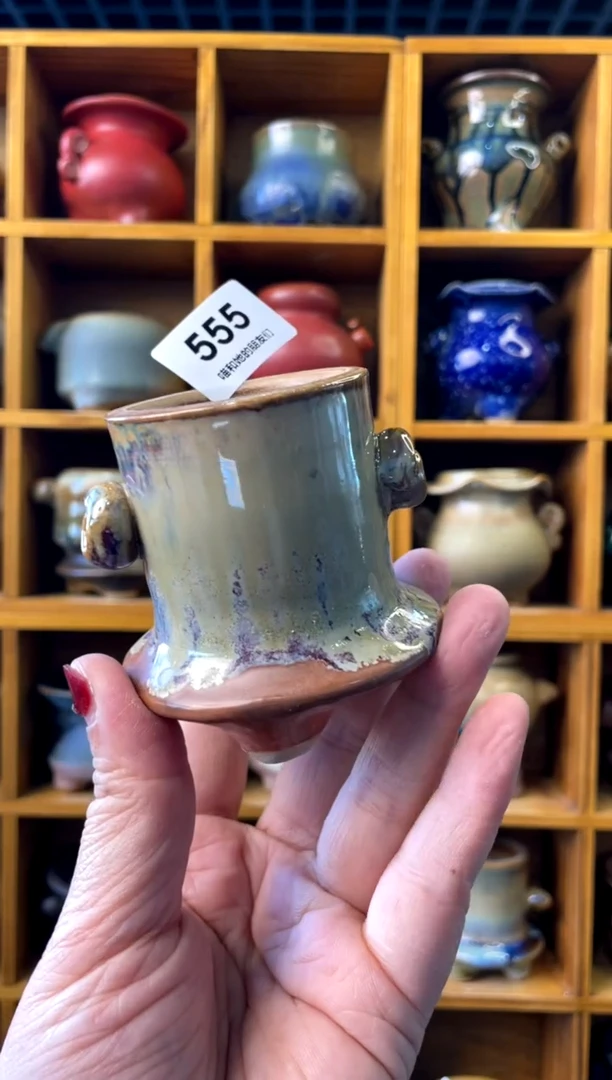 【闪购商品】陶555 内口4【喵喵团圆多肉盆】