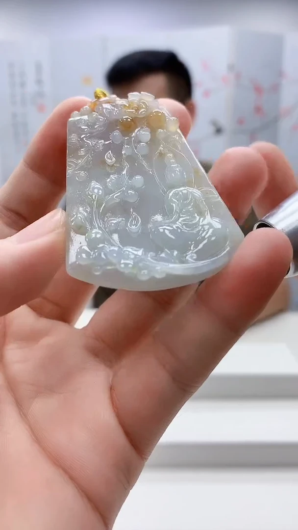 定制翡翠未镶嵌4812bb-毛货挂件52
