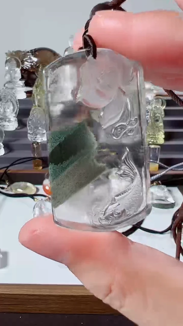 吊坠(不含链)未镶嵌水晶荷塘月色天然超七吊坠