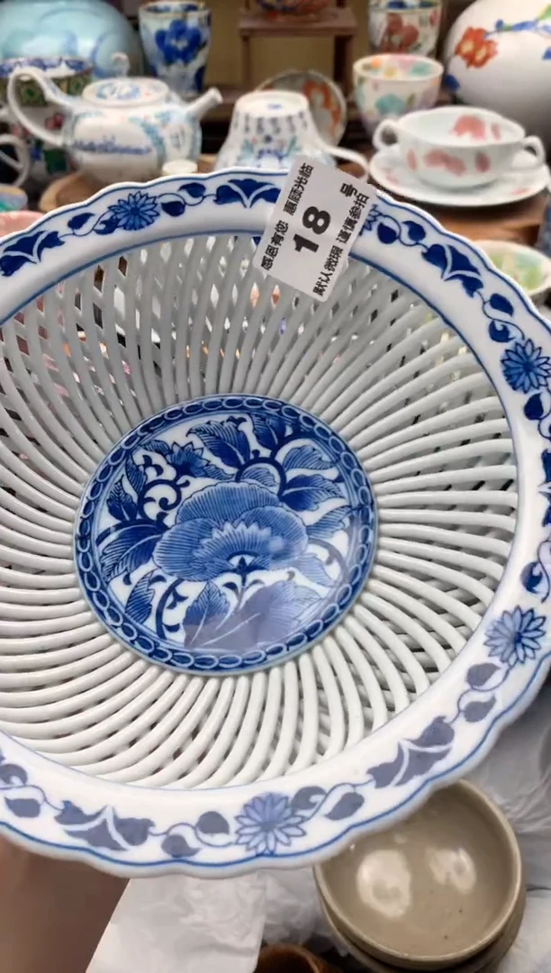 瓷片墨*力18号九姑娘工艺品瓷器