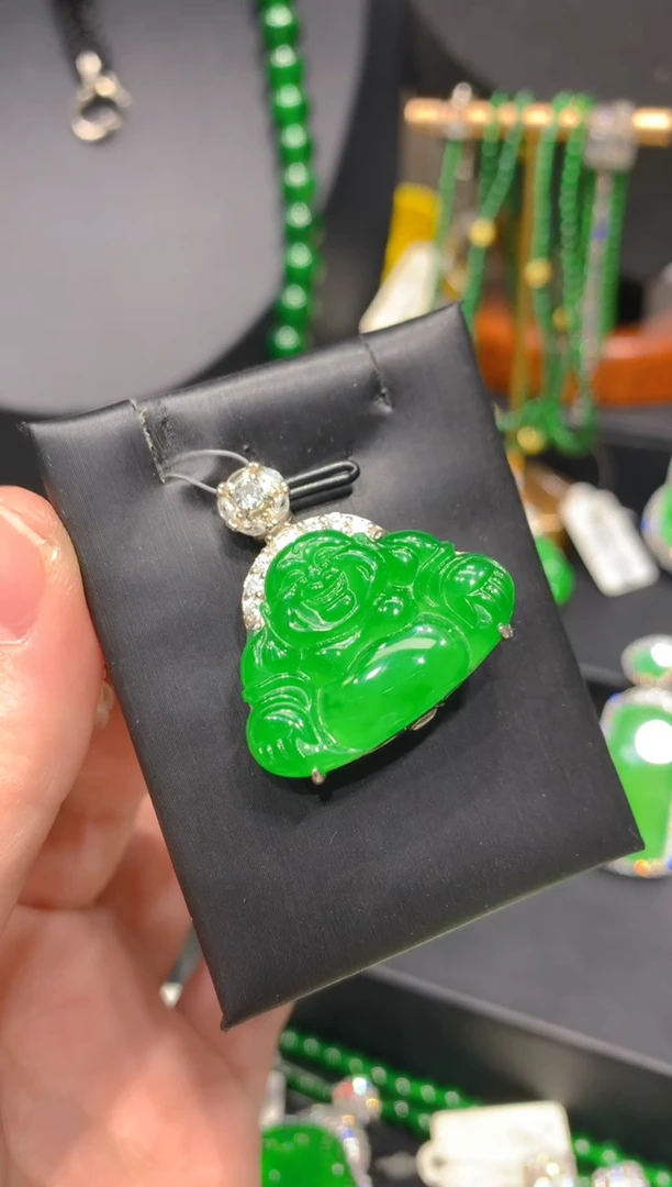 颈饰银S925镶嵌翡翠22一季