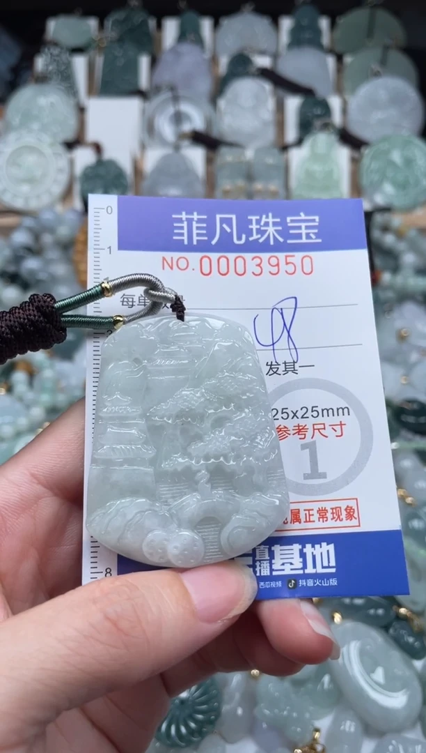 翡翠未镶嵌颈饰00..3950