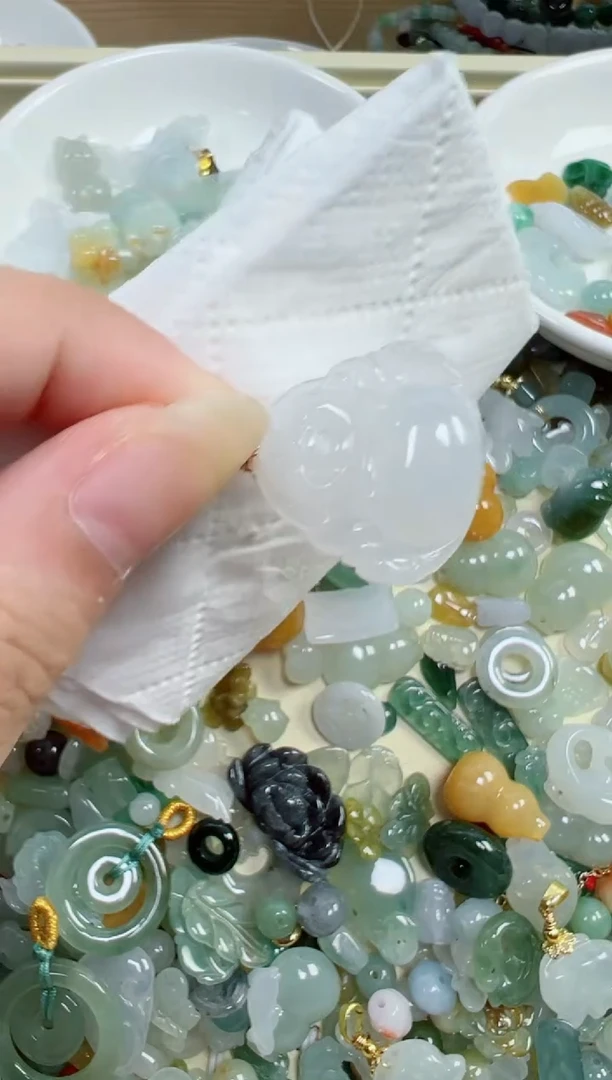 翡翠裸石356号链接，A货翡翠