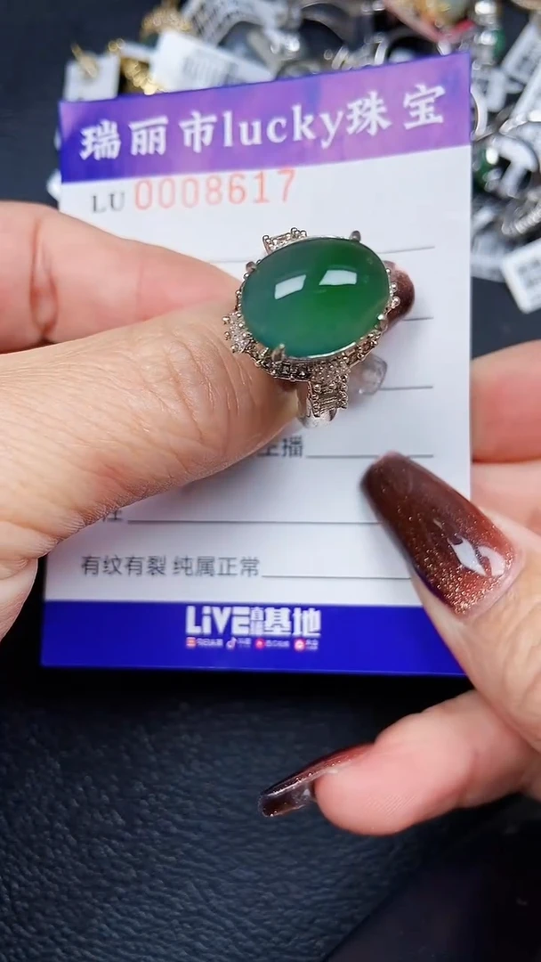 颈饰未镶嵌翡翠8617铜托