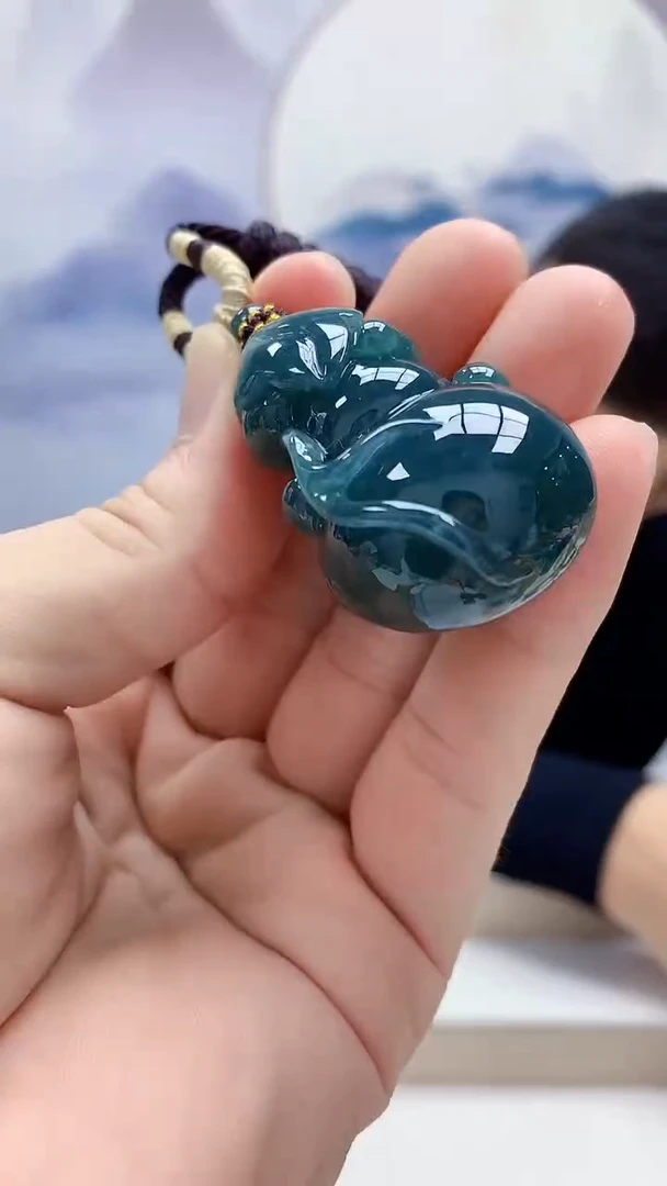 未镶嵌定制翡翠4898bb-毛货挂件30
