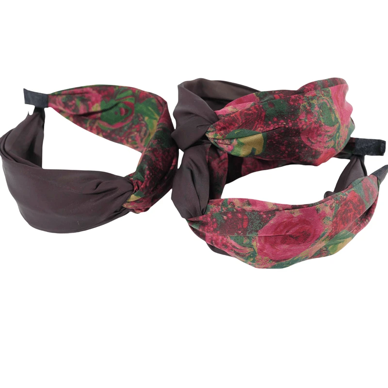 【发箍】桑蚕丝新中式香云纱发夹小众立体配饰FJ001