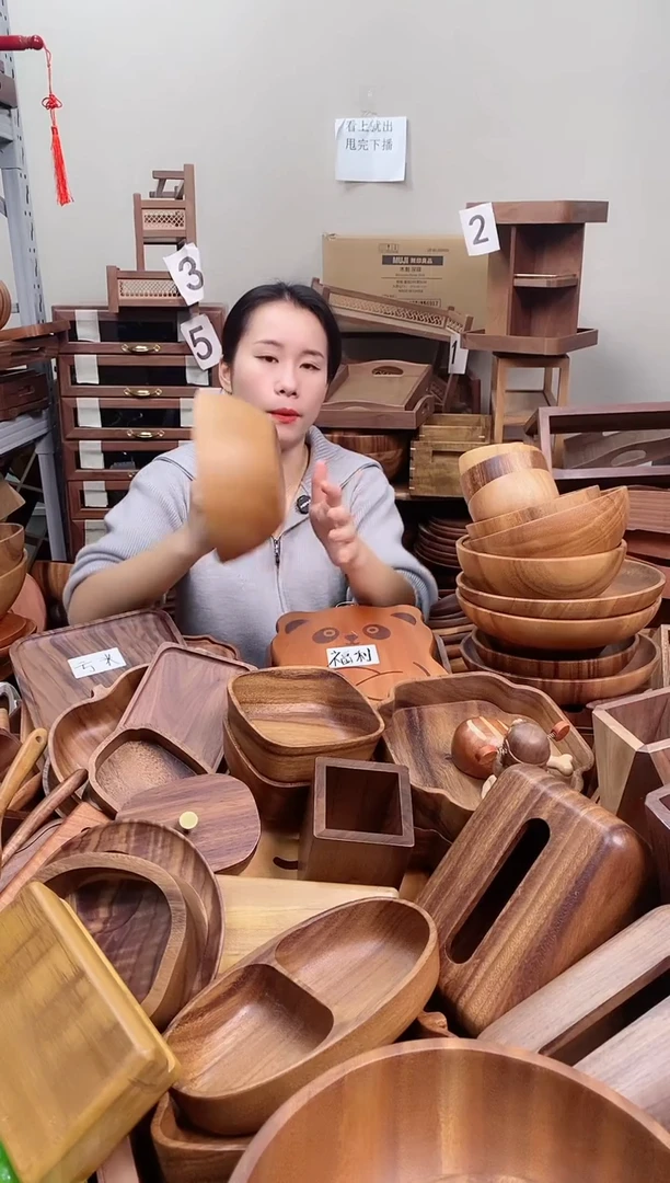 木  南美胡桃木碗20*8cm  A