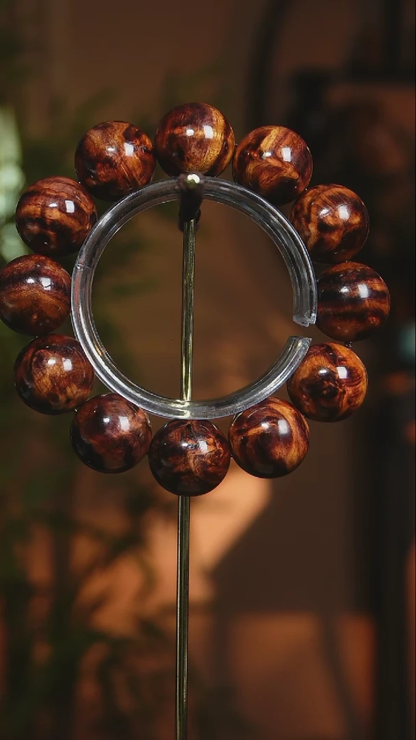 【闪购商品】黄花梨/降香黄檀手串/手链海南黄花梨2.0cm瘤疤