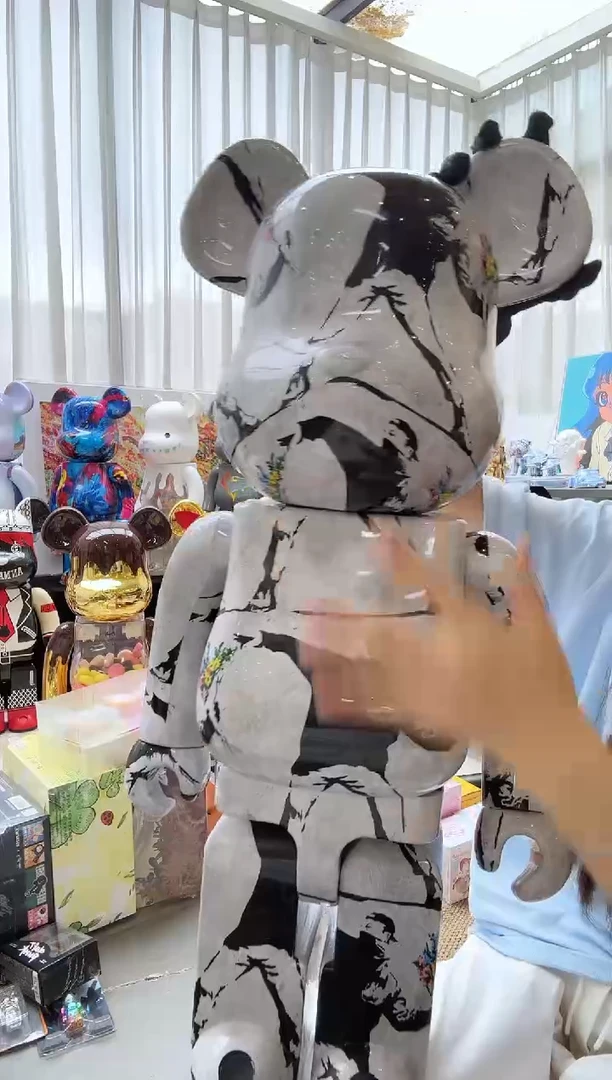 潮流玩具 扔花1000% 积木熊 双盒