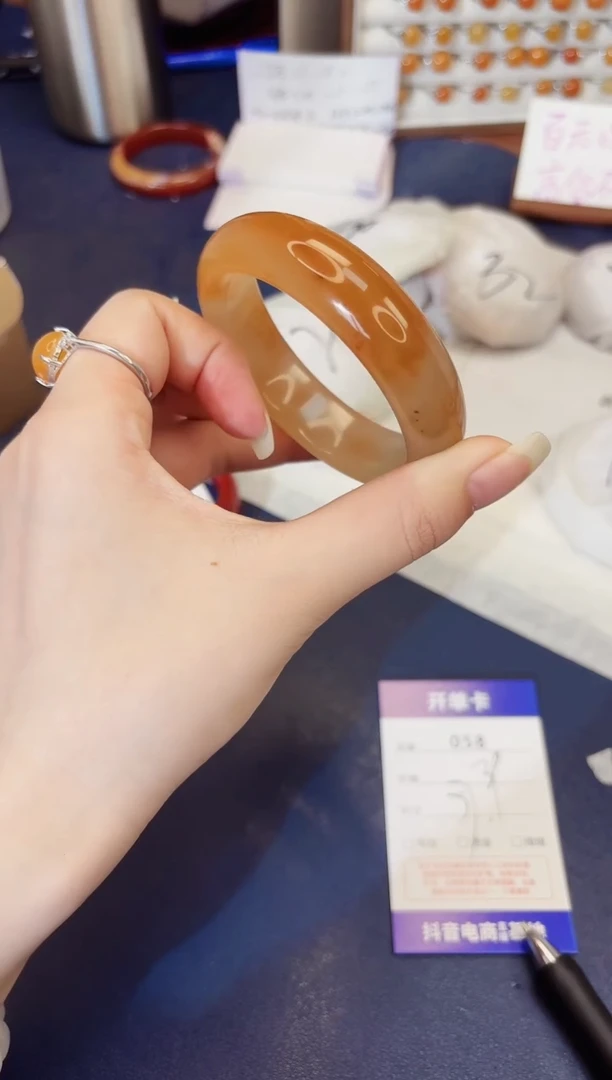 石英质玉手镯未镶嵌58-财气镯-圈口57