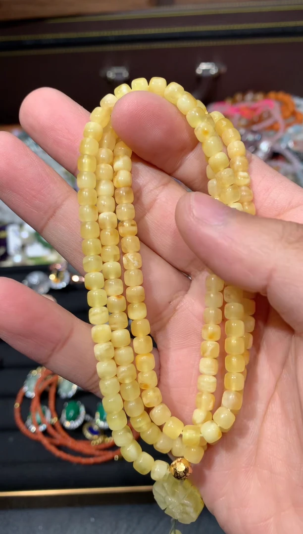 琥珀颈饰未镶嵌F89【多样性发其一】