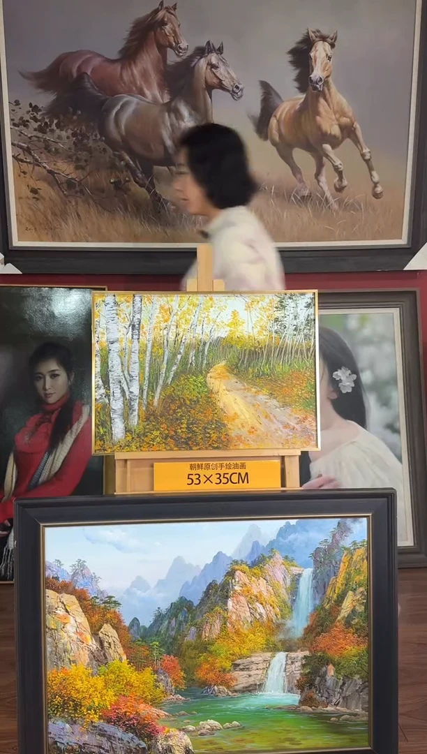 油画【14号】约53*35cm丨朝鲜原创纯手绘孤品油画丨顺丰包邮