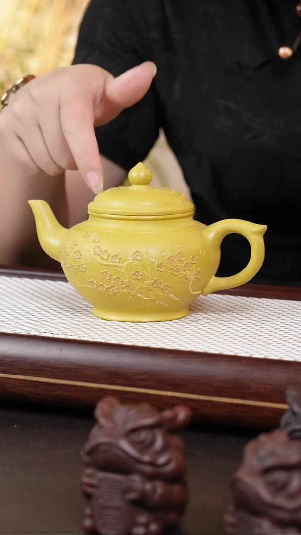 茶壶紫砂黄金梨皮段笑樱