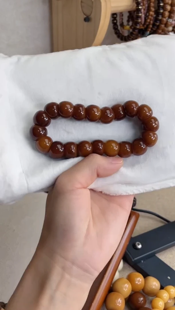 菩提根/象牙果手串红糖玉化蒜瓣大肠14手串