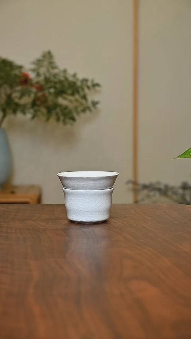 茶漏 月白釉 微瑕 朱家款