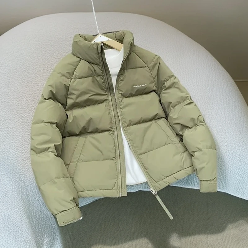 男士羽绒服2025年新款时尚加厚保暖冬季立领短款外套潮流轻薄上衣