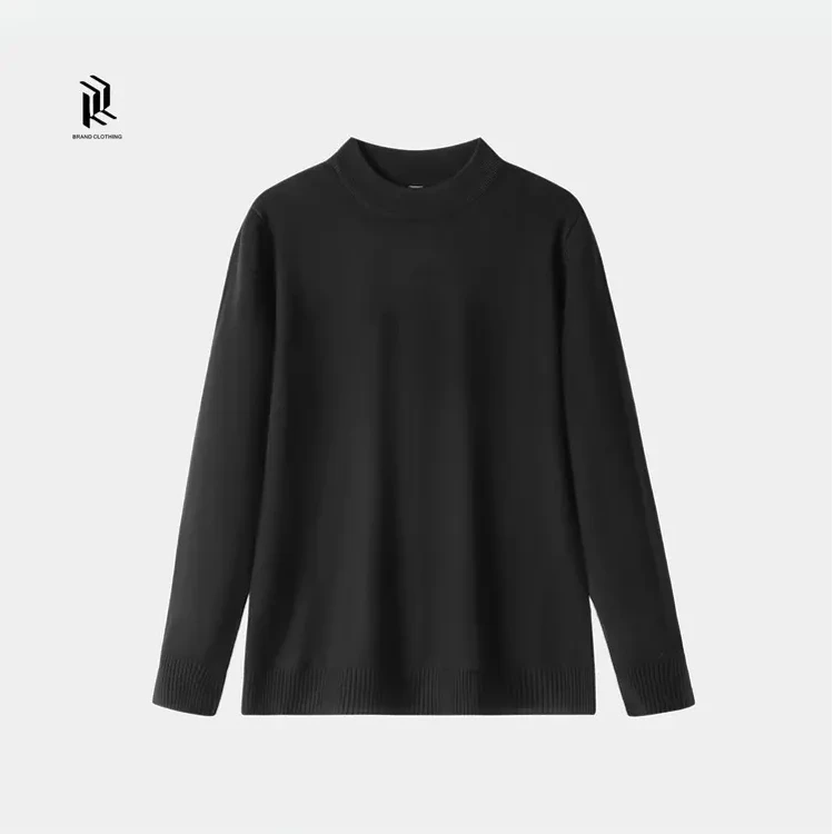 【非黑即白】秋冬新款”法拉绒“针织毛衣打底圆领长袖百搭保暖q1