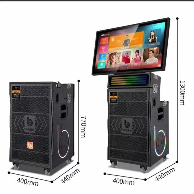 bok舶克视频音响9910|12|15高端移动ktv折叠旋转屏家庭影院k歌