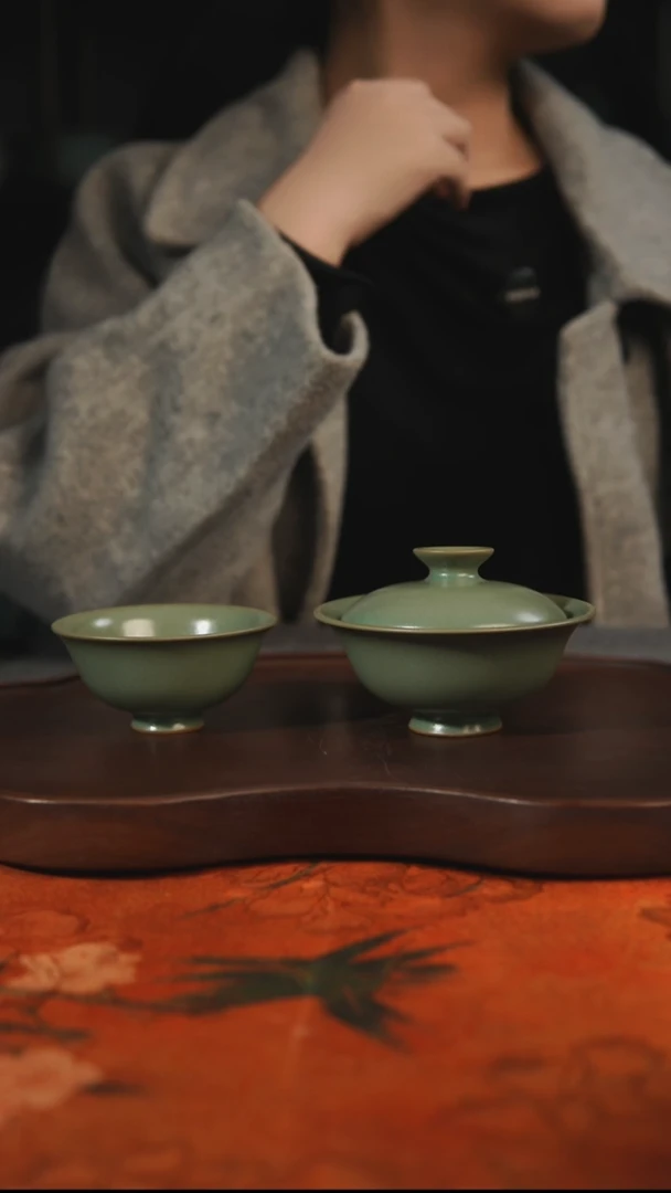 杯子瓷囙***姐汝州原产地原矿仿古老釉y
