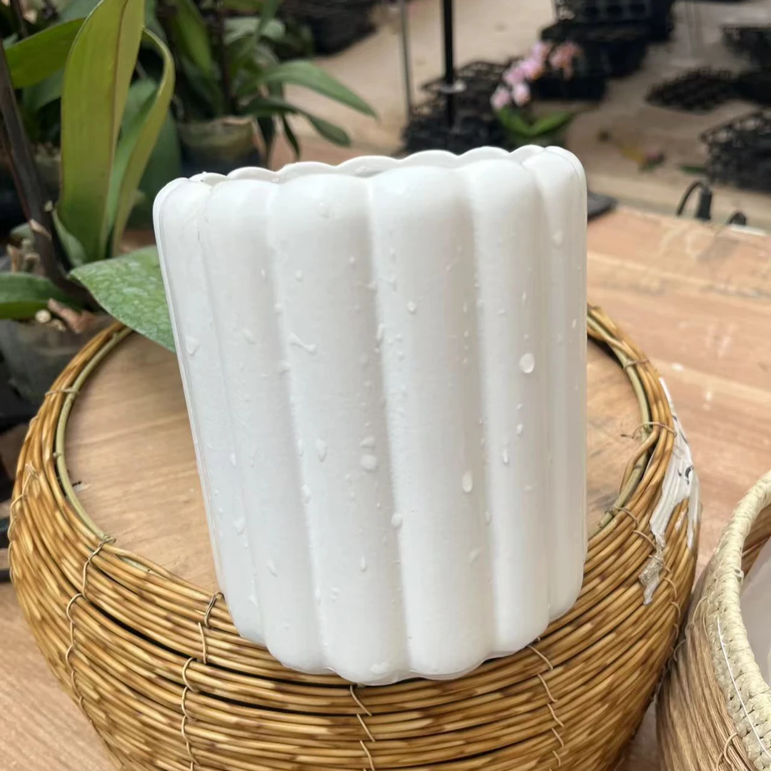 云朵笔筒陶瓷盆3个