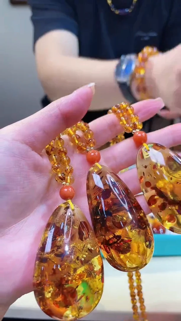手链琥珀未镶嵌多样性发一@@ZY21214019