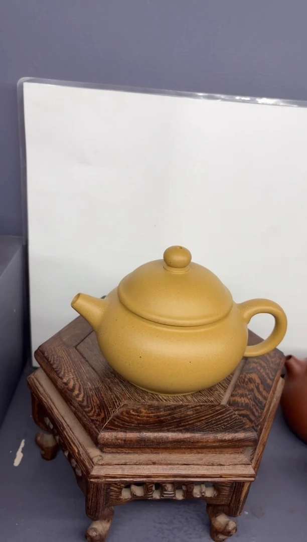 茶壶紫砂黄金段 圆珠