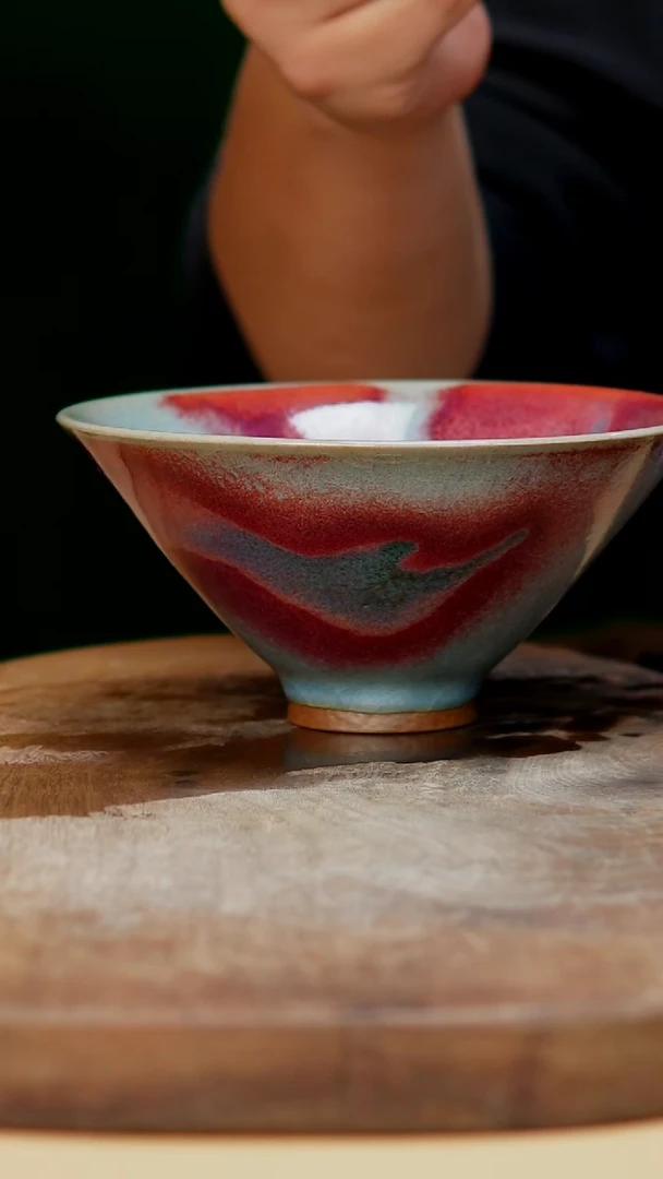 【郑在说瓷】钧瓷作品—刘钏博大斗笠—014