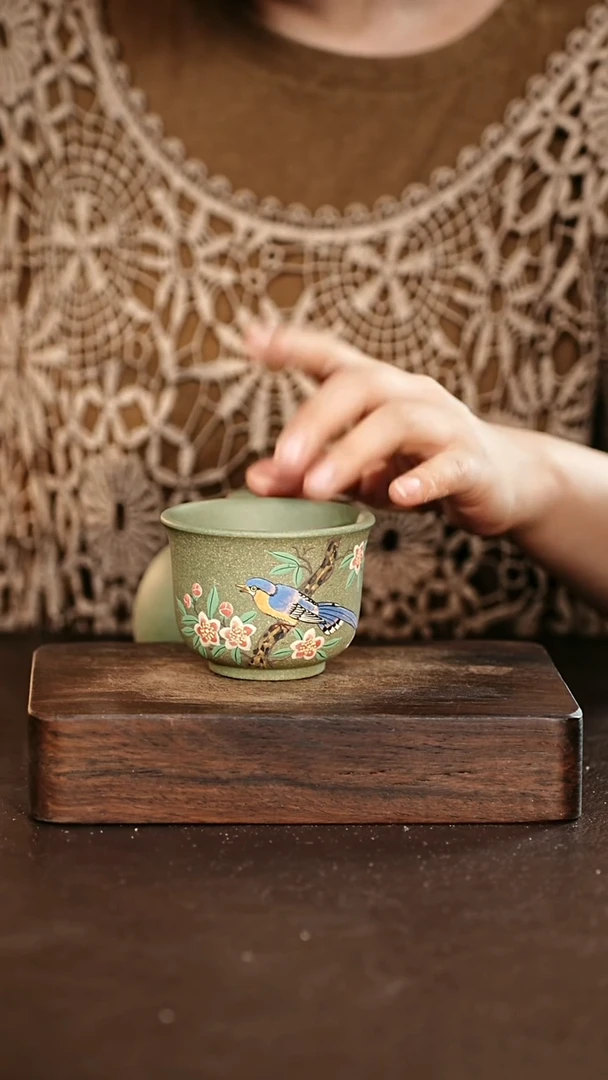 茶杯紫砂原矿主人杯