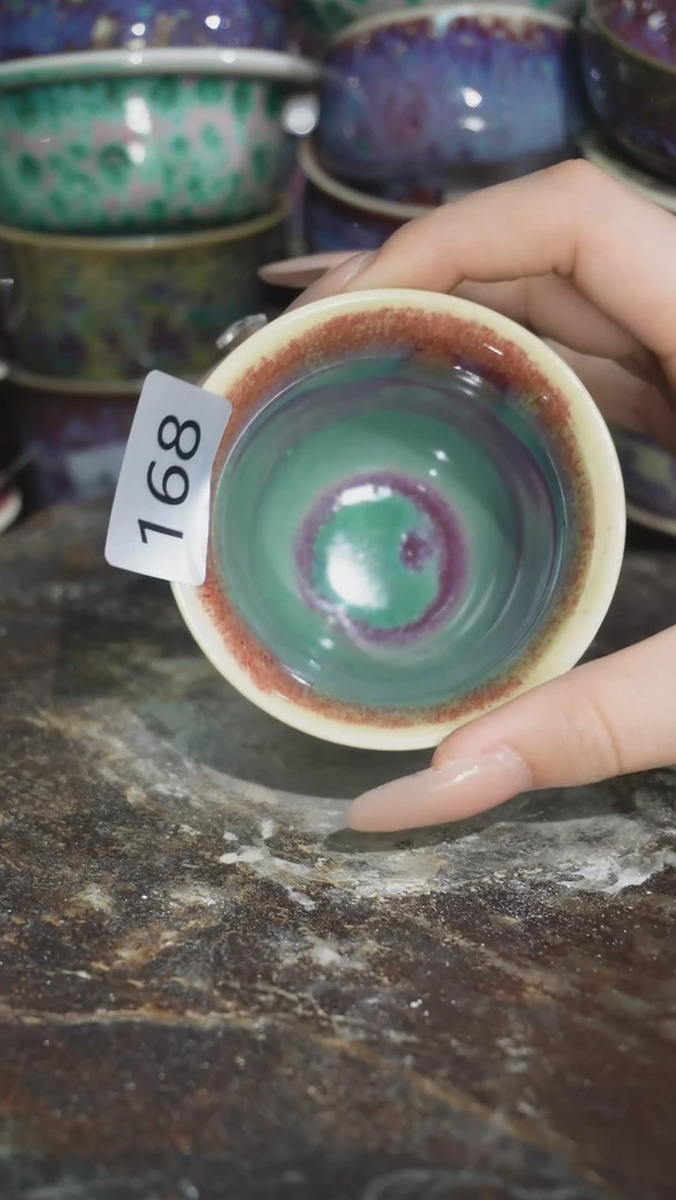 摆件精品窑变钧瓷茶器