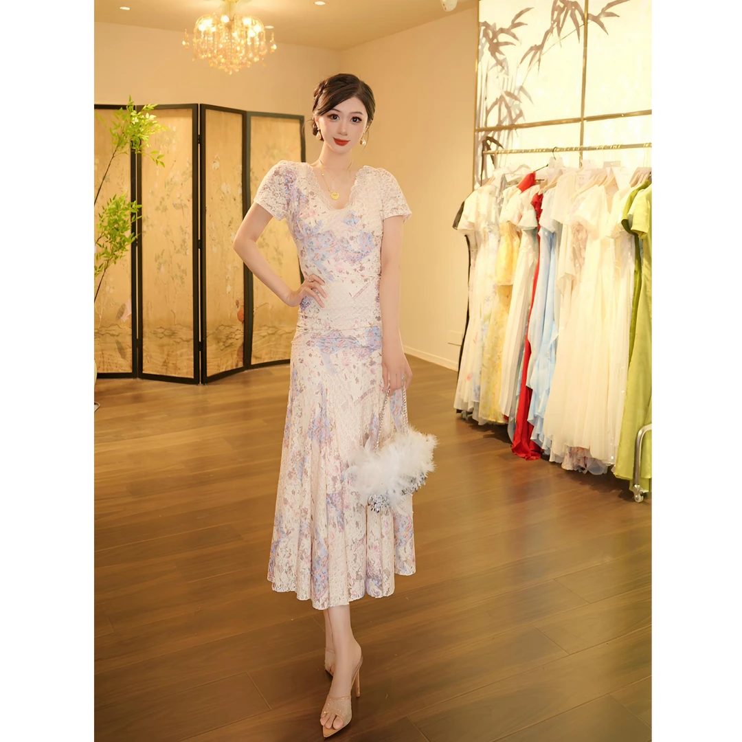 【张小小】紫玉生香-1074 连衣裙（YQ678）