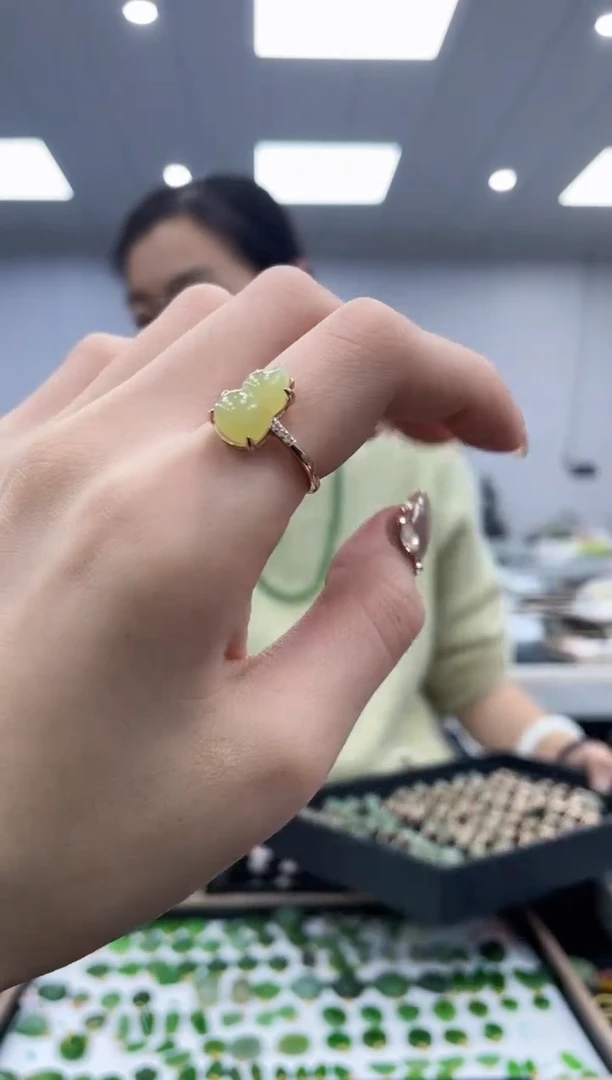 【闪购商品】和田玉戒指·银S925镶嵌多样性拍一发一077