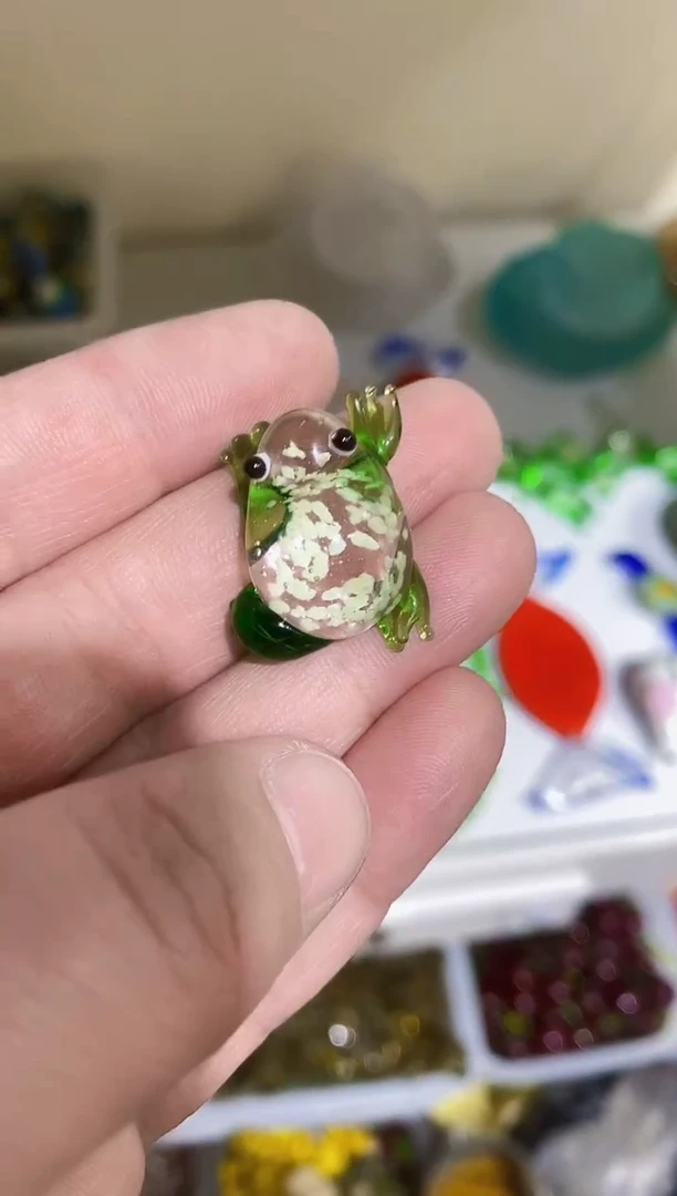 【闪购商品】琉璃手工艺品夜光青蛙