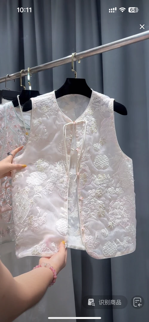 马甲唐装马夹中国风提花绣花上衣复古民族风