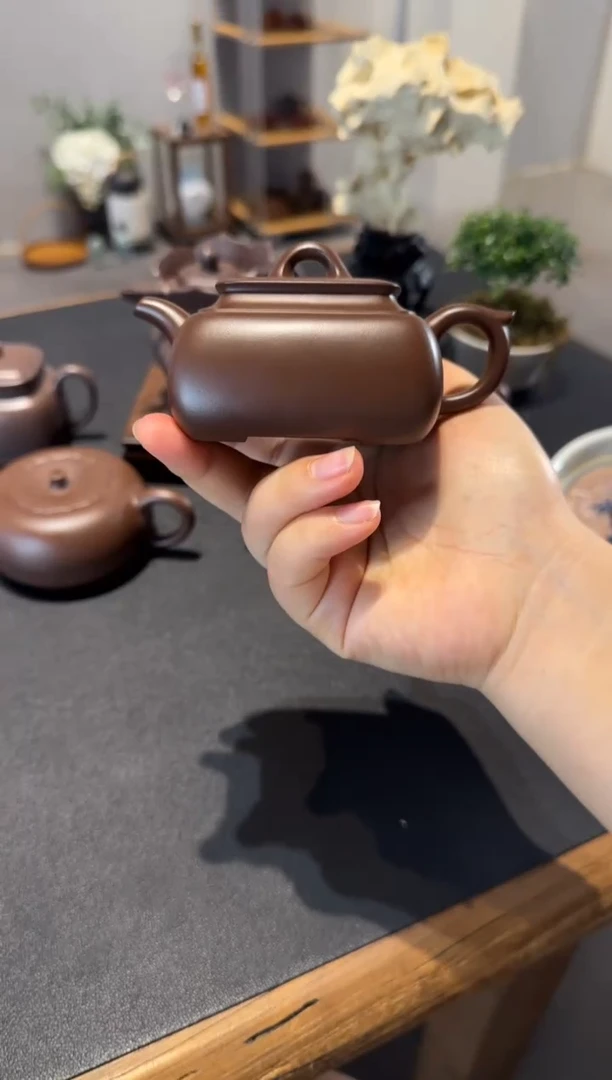 茶壶紫砂幸**满长四方 紫砂壶