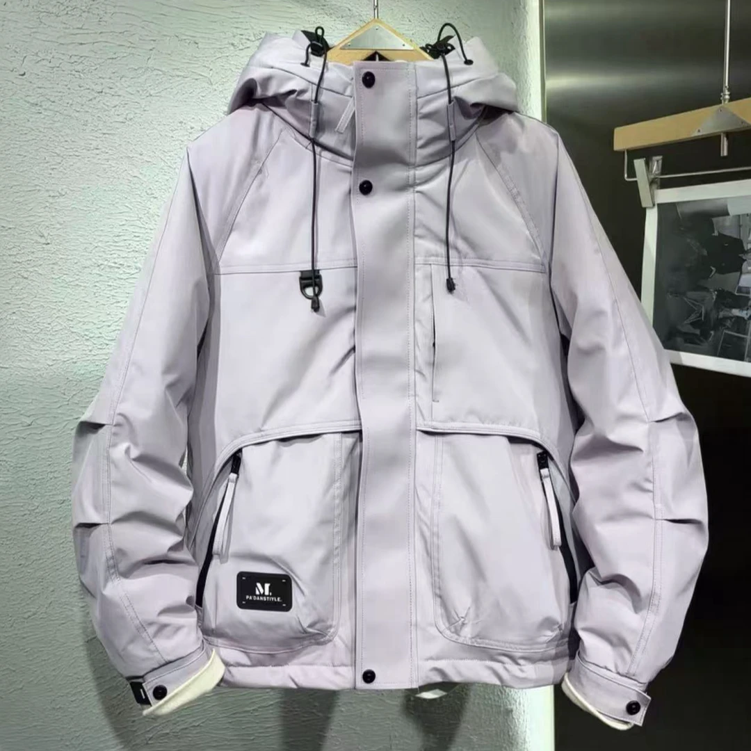 小光*99050*【一见钟情】新款冬季情侣保暖工装百搭外套连帽25