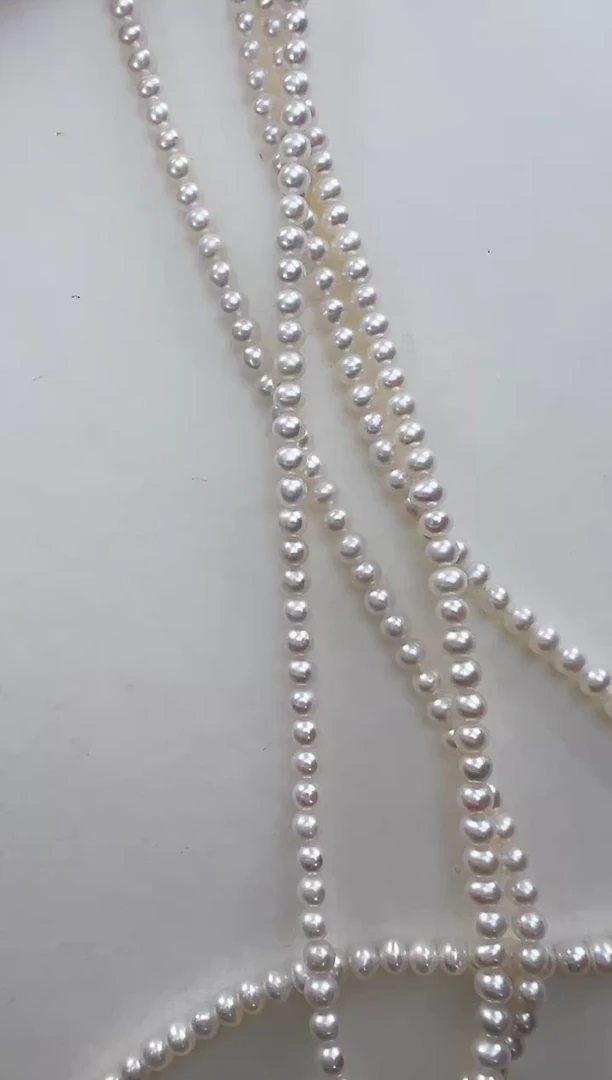 【闪购商品】淡水珍珠毛衣链合金1.6