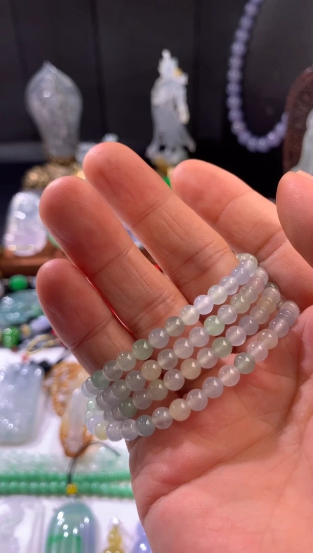 项链未镶嵌翡翠天然翡翠珠链