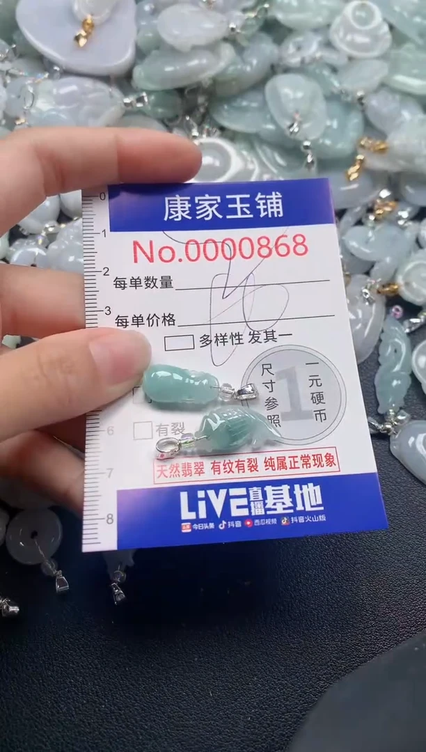 吊坠(不含链)未镶嵌翡翠868