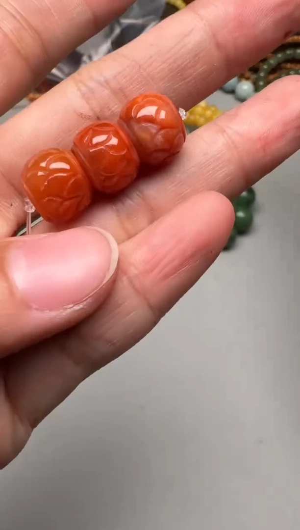 南红玛瑙南红玛瑙未镶嵌南红玛瑙单珠