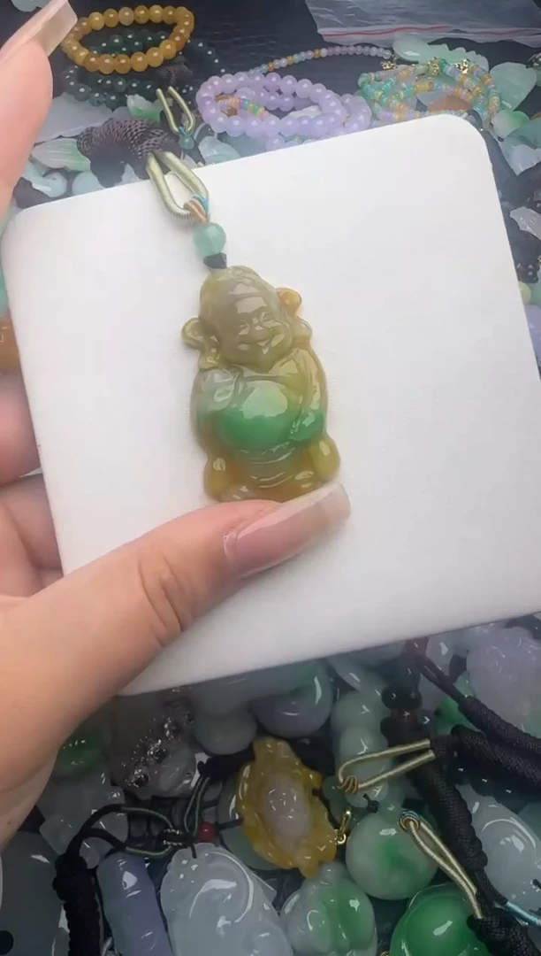 翡翠未镶嵌颈饰天然缅甸翡翠吊坠