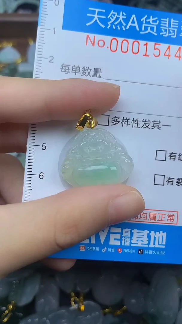 颈饰未镶嵌翡翠净货挂件-1544