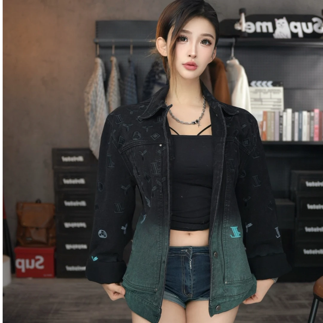 【阿奎专属】sonAmoo明星同款牛仔夹克外套秋冬新款男女通穿D18998