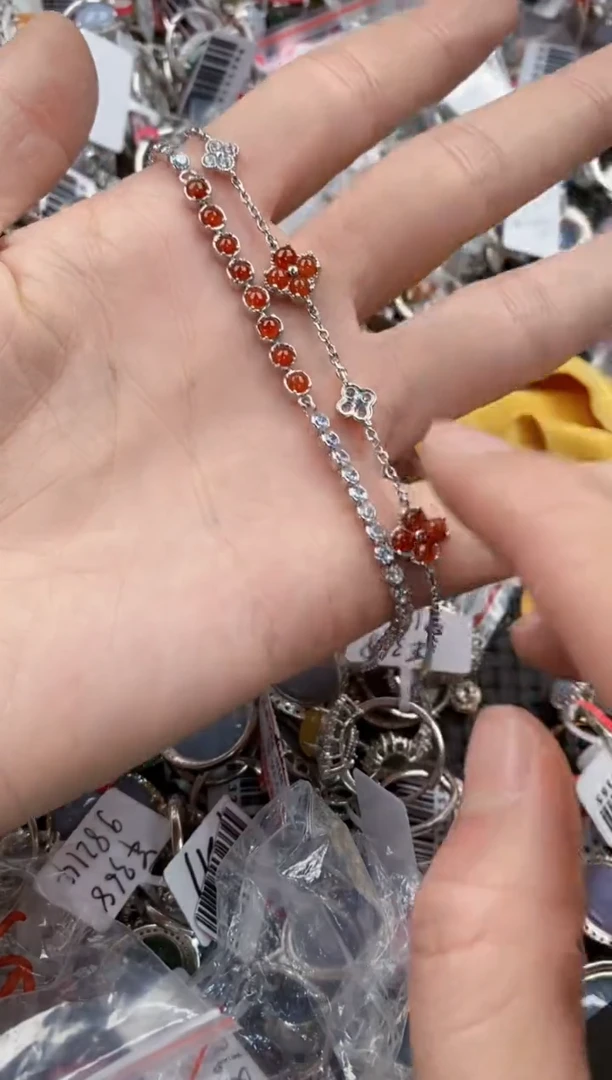 银S925镶嵌戒指翡翠555   8