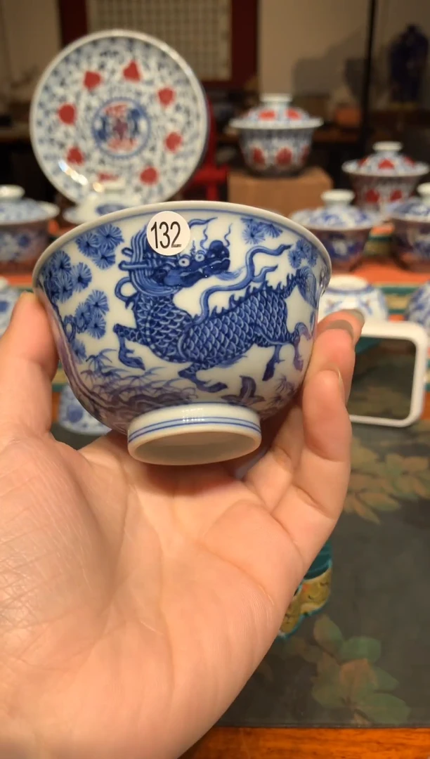 敬*132青花杯子qd304