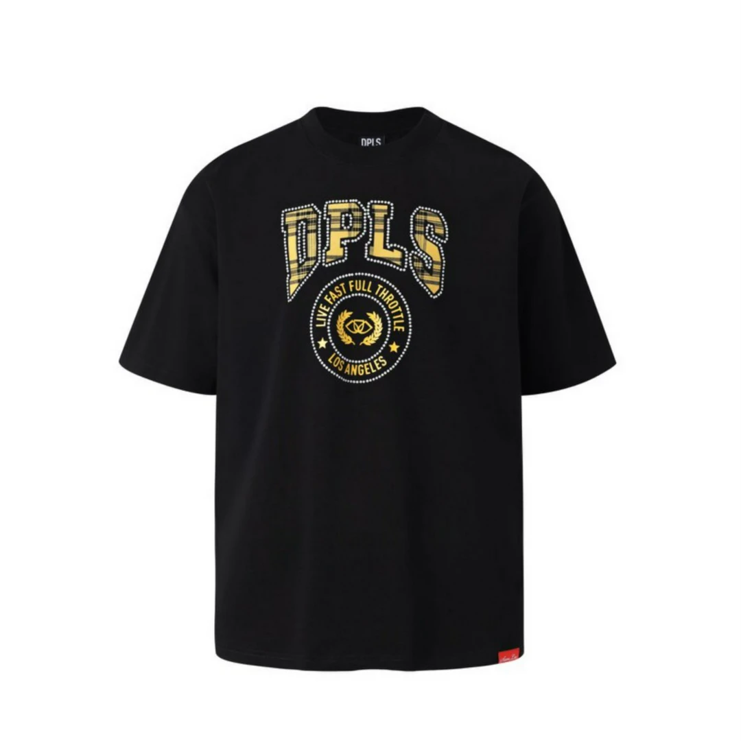 DPLS x Sam Lee 展会限定 黄色格子珍珠Logo短袖