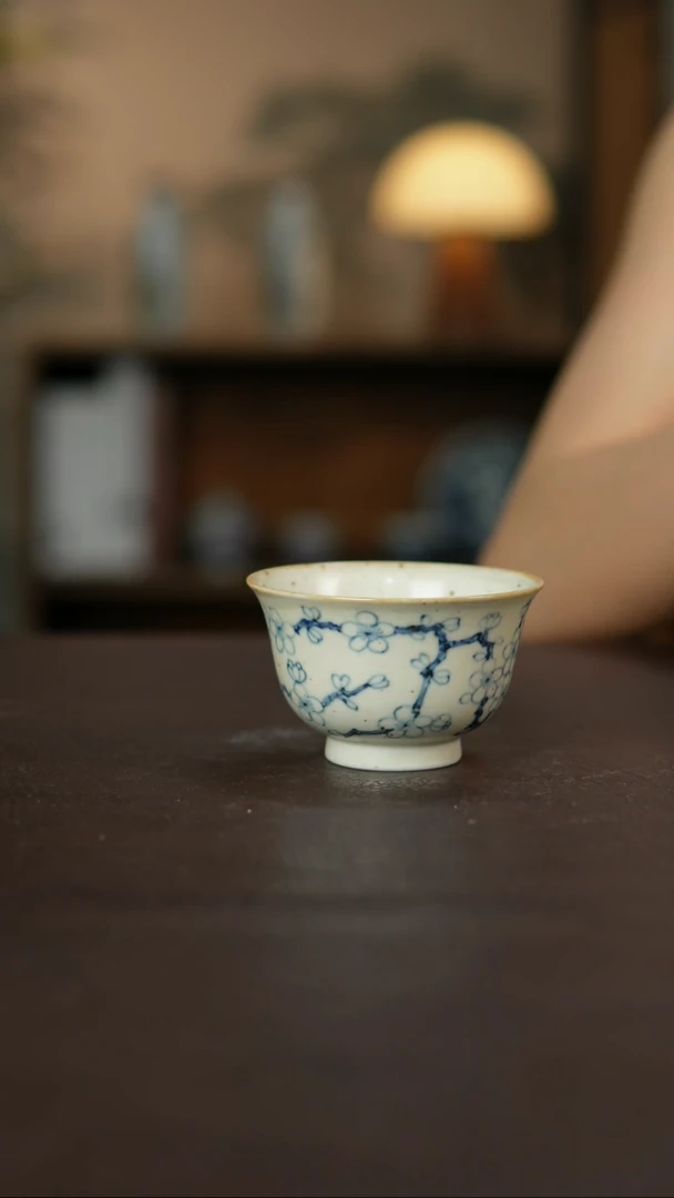 杯景德柴烧手作微瑕