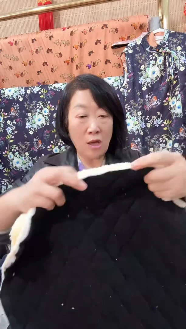 仿羊羔毛女士黑色棉裤裁片一条（不带腰布残不齐修无售后）