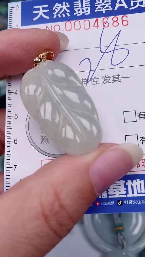 翡翠未镶嵌颈饰00004686